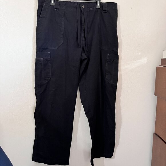 Carhartt  Men's Black Cargo Medical Scrubs - Picture 1 of 12
